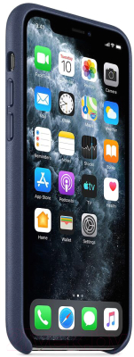 Чехол-накладка Apple Leather Case для iPhone 11 Pro Midnight Blue / MWYG2