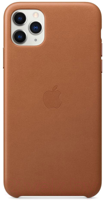 Чехол-накладка Apple Leather Case для iPhone 11 Pro Max Saddle Brown / MX0D2
