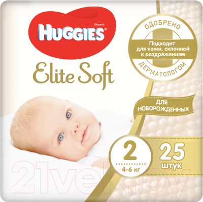 Подгузники детские Huggies Elite Soft 2 (25шт)