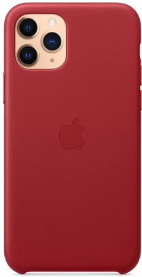 Чехол-накладка Apple Leather Case для iPhone 11 Pro (PRODUCT)RED / MWYF2