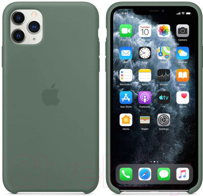 Чехол-накладка Apple Silicone Case для iPhone 11 Pro Max Pine Green / MX012