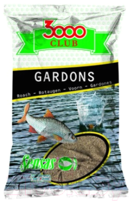 Прикормка рыболовная Sensas 3000 Club Gardon / 10841 (1кг)