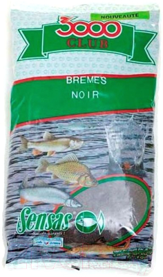 Прикормка рыболовная Sensas 3000 Club Bremes Noire / 11531 (1кг)