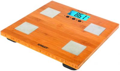 Напольные весы электронные Scarlett SC-2216 (бамбук) - общий вид