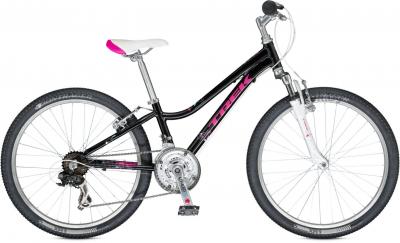 Велосипед Trek MT 220 Girl (24, черно-розовый, 2014) - общий вид