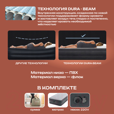 Купить Надувная кровать Intex 64412  