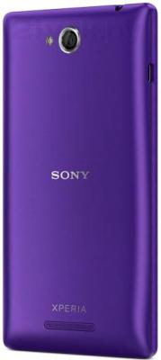 Смартфон Sony Xperia C / C2305 (фиолетовый) - задняя панель