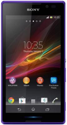Смартфон Sony Xperia C / C2305 (фиолетовый) - общий вид