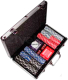 Набор для покера ZEZ Sport B-1 (в чемодане, 300 фишек) - 