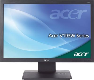 Монитор Acer V193LAObmd - фронтальный вид