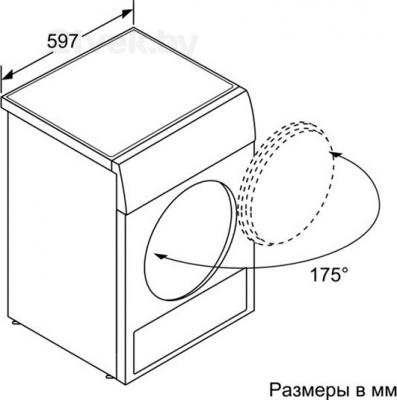 Сушильная машина Bosch WTB66211OE - схема