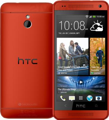 Смартфон HTC One mini (красный) - передняя и задняя панели