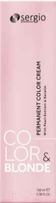 Крем-краска для волос Sergio Professional Color&Blonde 10.003 (св. блондин натур. карамель лед)