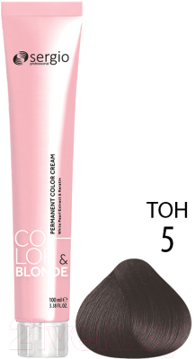Крем-краска для волос Sergio Professional Color&Blonde 5 (cioccolato fondente св.-коричн.)