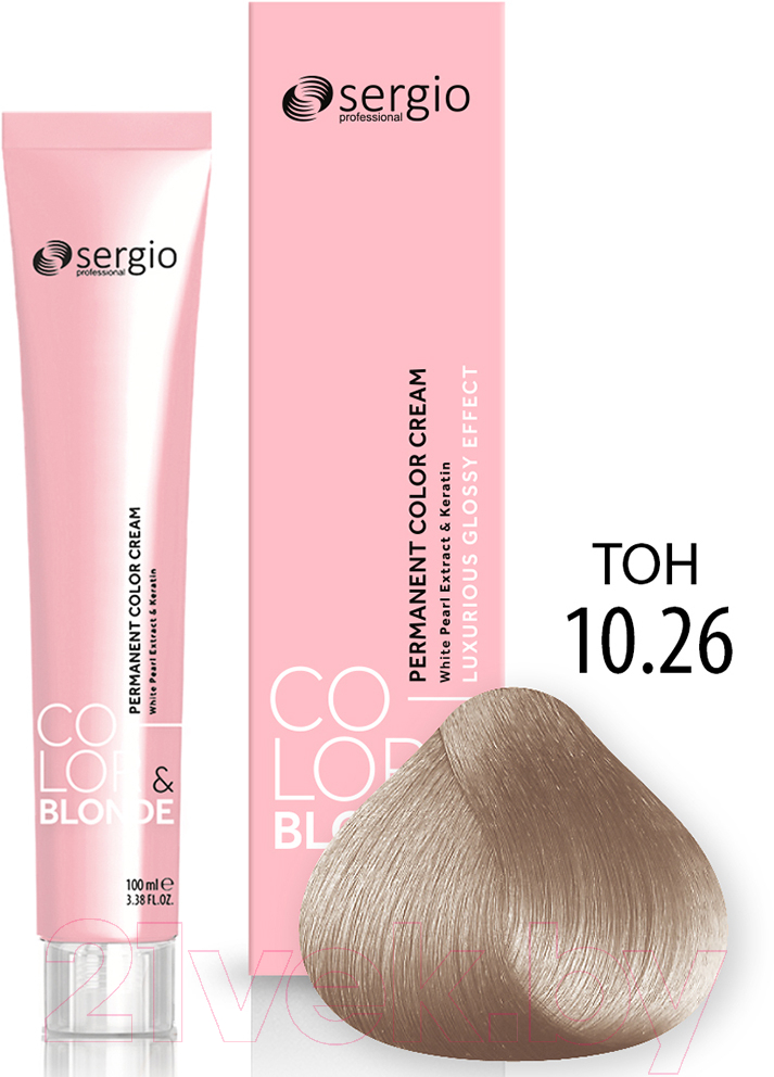 Крем-краска для волос Sergio Professional Color&Blonde 10.26 (очень св. блондин бутон вишни) — фото 2