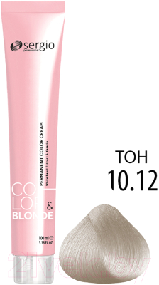 Крем-краска для волос Sergio Professional Color&Blonde 10.12 (очень св. блондин жемчужный лед)
