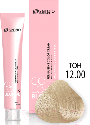 Крем-краска для волос Sergio Professional Color&Blonde 12.00 (ультра-светлый блондин натурал.)