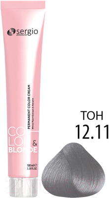 Крем-краска для волос Sergio Professional Color&Blonde 12.11 (ультра-св. блонд пепел. интенсив)
