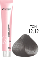 Крем-краска для волос Sergio Professional Color&Blonde 12.12 (ультра-св. блондин жемчужный лед) - 