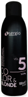 Эмульсия для окисления краски Sergio Professional Color&Blonde 5Vol. 1.5% (1л) - 