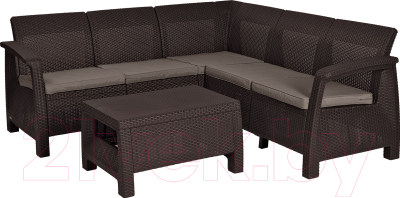 Комплект садовой мебели Keter Corfu Relax Set / 227815 (коричневый)