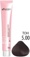 Крем-краска для волос Sergio Professional Color&Blonde 5.00 (светло-коричневый интенсивный) - 