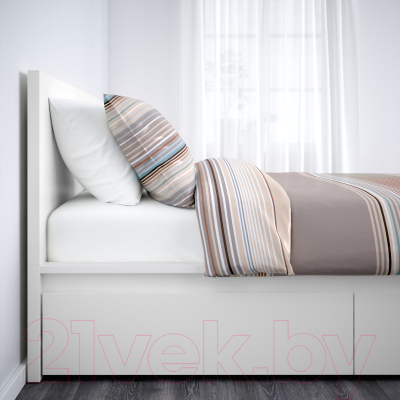 Двуспальная кровать Ikea Мальм 992.110.51