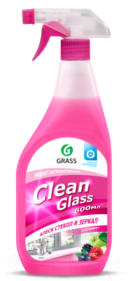 Средство для мытья стекол Grass Clean Glass. Лесные ягоды / 125241 (600мл)