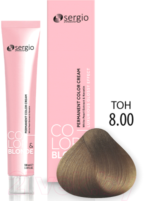 Крем-краска для волос Sergio Professional Color&Blonde 8.00 (блондин интенсивный)