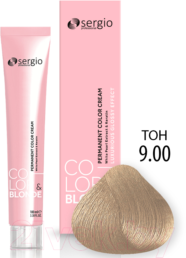Крем-краска для волос Sergio Professional Color&Blonde 9.00 (светлый блондин интенсивный) — фото 2
