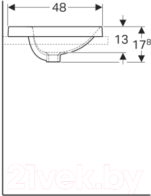 Умывальник Geberit VariForm 500.726.01.2