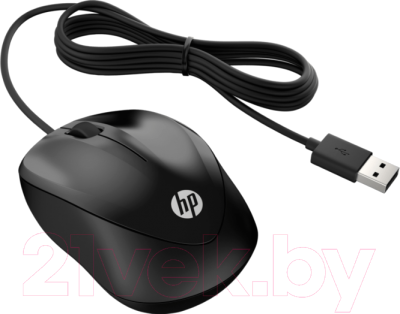 Мышь HP Wired Mouse 1000 (4QM14AA)