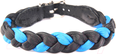 Ошейник ZOOleszcz Plaited 743 (black/blue)