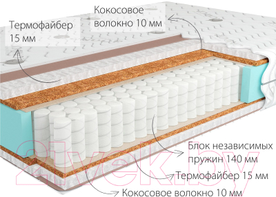 Матрас Kondor Mister-3 Tango 150x195 (бамбук)