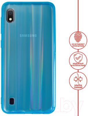 Чехол-накладка Volare Rosso Aura для Galaxy A10 (2019) (голубой)