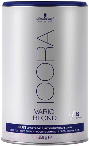 Порошок для осветления волос Schwarzkopf Professional Vario Blond Plus голубой