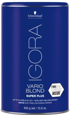 Порошок для осветления волос Schwarzkopf Professional Vario Blond Super Plus белый (450г)