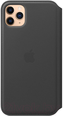 Чехол-книжка Apple Leather Folio для iPhone 11 Pro Max Black / MX082