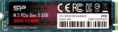 

SSD диск Silicon Power, P34A80 256GB (SP256GBP34A80M28)