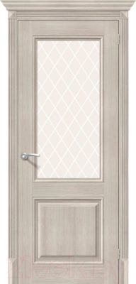 Дверь межкомнатная el'Porta Эко Классико-33 70x200 (Cappuccino Veralinga/White Сrystal)