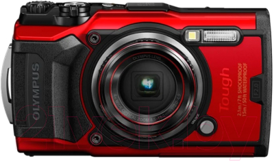 Компактный фотоаппарат Olympus TG-6 (красный)
