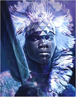 Набор алмазной вышивки Wizardi Король Африки / WD144 - 