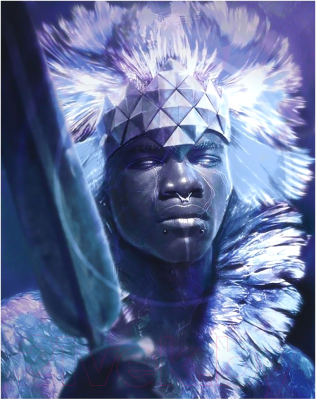 Набор алмазной вышивки Wizardi Король Африки / WD144