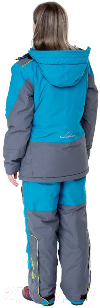 Костюм для охоты и рыбалки Huntsman Siberia зима Lady Breathable Бирюза/Серый (40-42/158-164) — фото 2