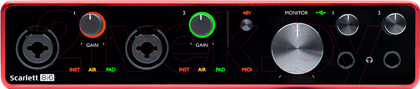 Аудиоинтерфейс Focusrite Scarlett 8i6 3rd Gen