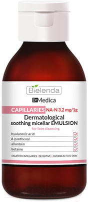 Мицеллярный гель Bielenda Dr Medica Capillary Skin успокаивающая (250мл)