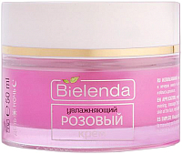 Крем для лица Bielenda Rose Care увлажняющий розовый (50мл) - 