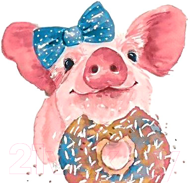 

Набор алмазной вышивки Wizardi, Любитель сладостей / WD295