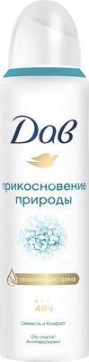 

Антиперспирант-спрей, Прикосновение природы