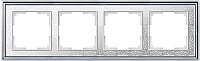 Рамка для выключателя Werkel WL77-Frame-04 / a041169 (хром/белый) - 